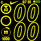Apple_Nike_gold_contur_circle_weather Amazfit BIP watchface
