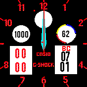 G-Shock Amazfit BIP watchface