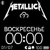 Metallica Amazfit BIP watchface