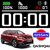 Nissan_Quashqai_2 Amazfit BIP watchface