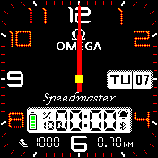 Omega_speedmaster Amazfit BIP watchface