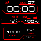 Overlay_R_by_kutager Amazfit BIP watchface