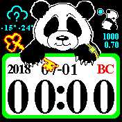 Panda_3dman_v4_2018 Amazfit BIP watchface