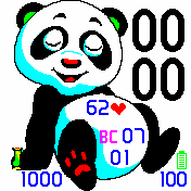 panda Amazfit BIP watchface