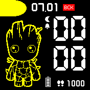 young_groot Amazfit BIP watchface